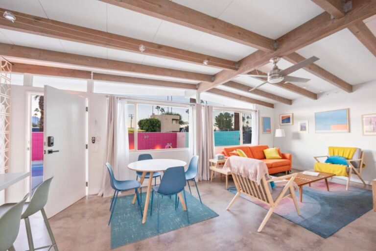 House open living and dining room